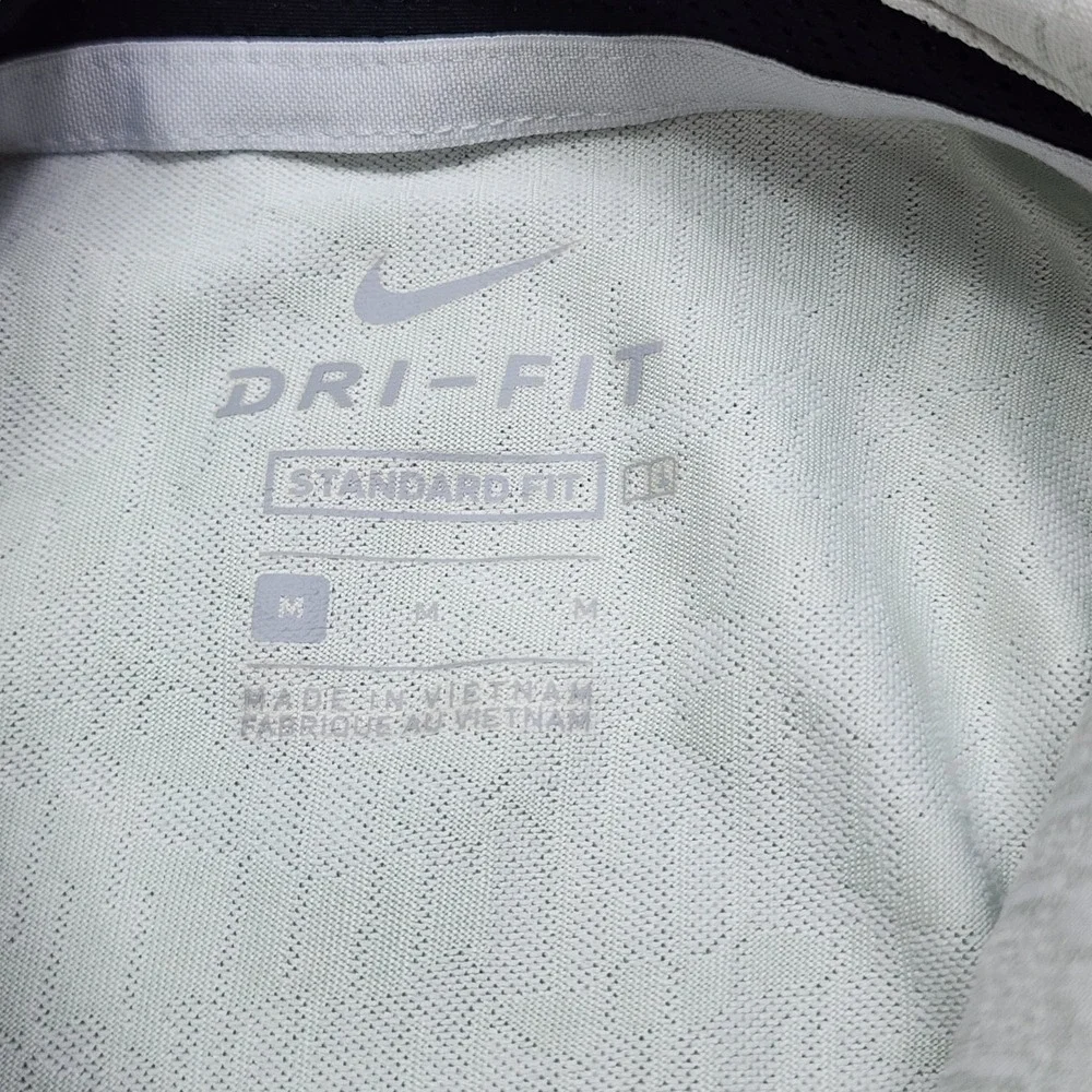 Nike Dri-FIT Golf Polo Mens Medium Gray Camo The Players Championship Shirt